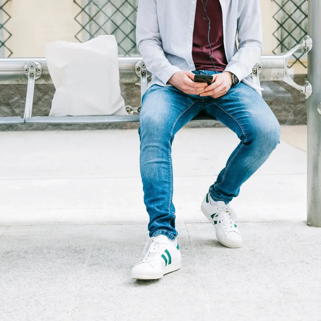 Washed Bootcut Jeans