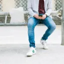 Washed Bootcut Jeans